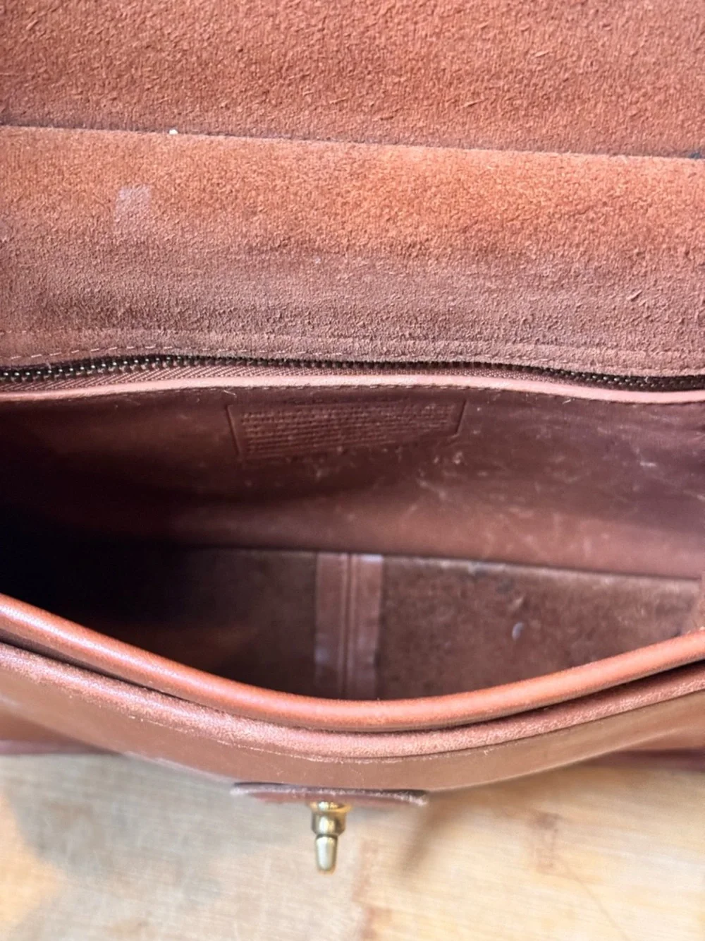 VTG COACH Rare Crossbody Leather Messenger Bag - Brown